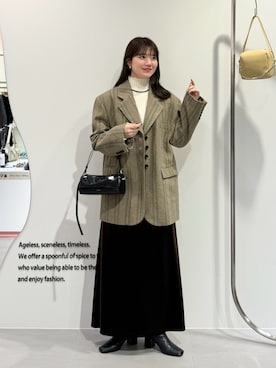 「KBF（ケイビーエフ）のアイテム」を使った、nanakaさん（レディース・155cm）の冬コーディネート