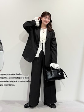 「アイテム（その他アウター）」を使った、nanakaさん（レディース・155cm）の春コーディネート