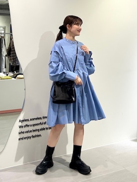 「アイテム（ワンピース/ドレス）」を使った、nanakaさん（骨格ストレート・レディース・155cm）の秋コーディネート