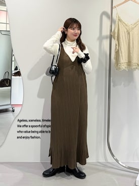 「KBF（ケイビーエフ）のアイテム」を使った、nanakaさん（レディース・155cm）の冬コーディネート