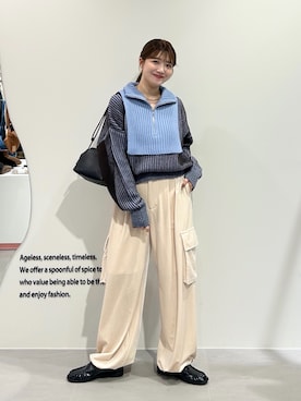 「アイテム（ショルダーバッグ）」を使った、nanakaさん（レディース・155cm・20代）の冬コーディネート