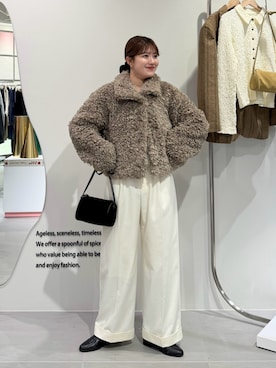 「アイテム（その他アウター）」を使った、nanakaさん（レディース・155cm）の秋コーディネート