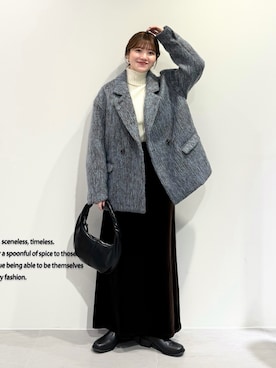 「冬の注目アウター」｜nanakaさん（レディース・155cm）の秋コーディネート