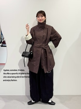 「KBF（ケイビーエフ）のアイテム（バッグ）」を使った、nanakaさん（レディース・155cm）の春コーディネート