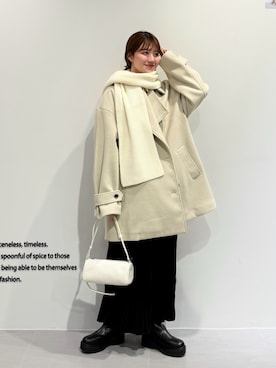 「冬コーデ」｜nanakaさん（レディース・155cm）の冬コーディネート