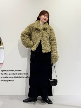 「KBF（ケイビーエフ）のアイテム」を使った、nanakaさん（レディース・155cm）の冬コーディネート