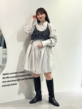 「アイテム（その他トップス）」を使った、nanakaさん（レディース・155cm）の夏コーディネート