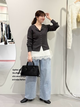 「KBF（ケイビーエフ）のアイテム」を使った、nanakaさん（レディース・155cm）の冬コーディネート