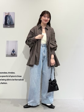 「KBF（ケイビーエフ）のアイテム」を使った、nanakaさん（レディース・155cm）の春コーディネート