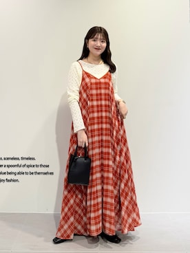 「KBF（ケイビーエフ）のアイテム（ワンピース/ドレス）」を使った、nanakaさん（レディース・155cm）の春コーディネート