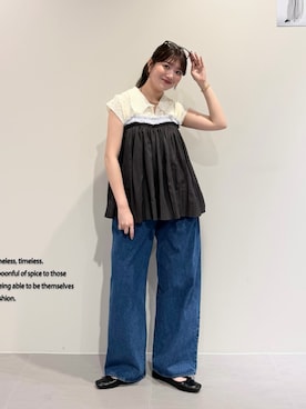 「KBF（ケイビーエフ）のアイテム」を使った、nanakaさん（レディース・155cm）の春コーディネート