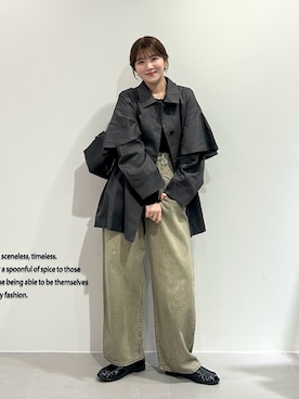 「アイテム（その他アウター）」を使った、nanakaさん（レディース・155cm・20代）の秋コーディネート