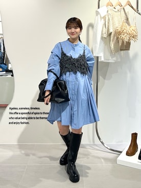 「アイテム（その他トップス）」を使った、nanakaさん（レディース・155cm）の秋コーディネート