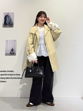 「KBF（ケイビーエフ）のアイテム（バッグ）」を使った、nanakaさん（レディース・155cm）の春コーディネート