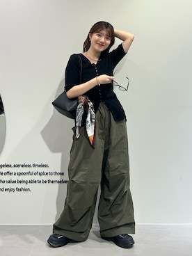 「KBF（ケイビーエフ）のアイテム」を使った、nanakaさん（レディース・155cm）の秋コーディネート