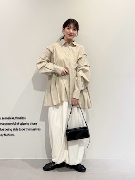 「KBF（ケイビーエフ）のアイテム（トップス）」を使った、nanakaさん（レディース・155cm）の春コーディネート