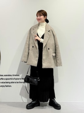 「冬コーデ」｜nanakaさん（レディース・155cm）の冬コーディネート