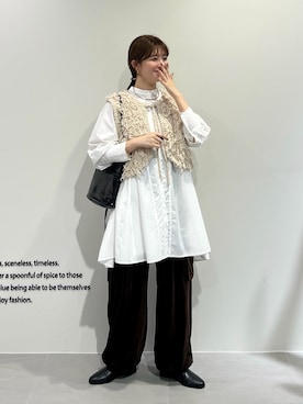 「アイテム（ワンピース）」を使った、nanakaさん（レディース・155cm・20代）の秋コーディネート