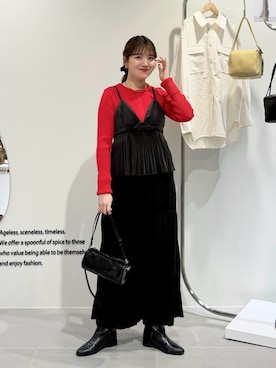 「アイテム（ワンピース）」を使った、nanakaさん（レディース・155cm）の冬コーディネート