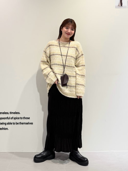 セール】マルチボーダールーズニット（ニット/セーター）｜KBF