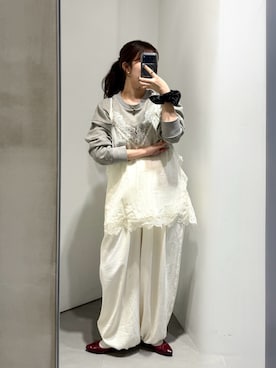 「KBF（ケイビーエフ）のアイテム（トップス）」を使った、nanakaさん（レディース・155cm）の春コーディネート