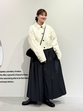 「イチ推しジャケットスタイル」｜「アイテム（その他アウター）」を使った、nanakaさん（レディース・155cm）の秋コーディネート