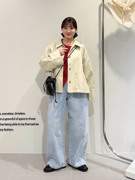 「KBF（ケイビーエフ）のアイテム」を使った、nanakaさん（レディース・155cm）の春コーディネート