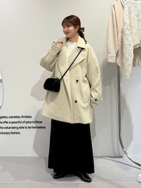 「アイテム（その他アウター）」を使った、nanakaさん（レディース・155cm）の秋コーディネート