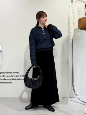 「アイテム（ハンドバッグ）」を使った、nanakaさん（レディース・155cm・20代）の冬コーディネート