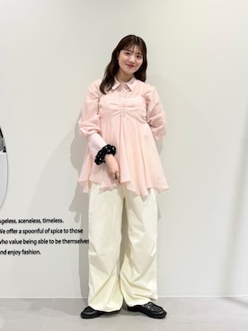 「KBF（ケイビーエフ）のアイテム（トップス）」を使った、nanakaさん（レディース・155cm）の春コーディネート