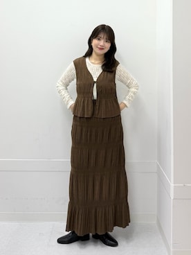 「KBF（ケイビーエフ）のアイテム」を使った、nanakaさん（レディース・155cm）の冬コーディネート