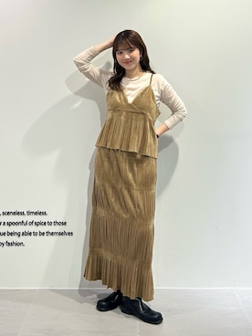 「ロングスカート」｜nanakaさん（レディース・155cm・20代）の秋コーディネート