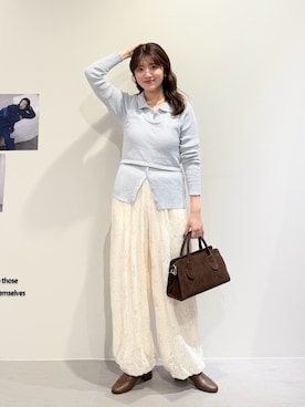 「KBF（ケイビーエフ）のアイテム（パンツ）」を使った、nanakaさん（レディース・155cm）の夏コーディネート