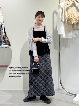 「アイテム（財布/小物）」を使った、nanakaさん（レディース・155cm）の秋コーディネート