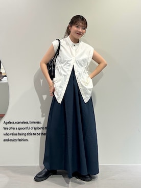 「アイテム（その他アウター）」を使った、nanakaさん（レディース・155cm）の夏コーディネート