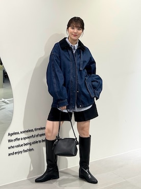 「アイテム（ブルゾン）」を使った、nanakaさん（レディース・155cm・20代）の秋コーディネート