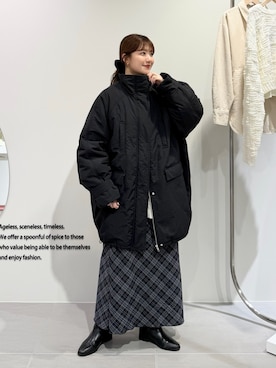 「アイテム（ダウンジャケット/コート）」を使った、nanakaさん（レディース・155cm・20代）の冬コーディネート