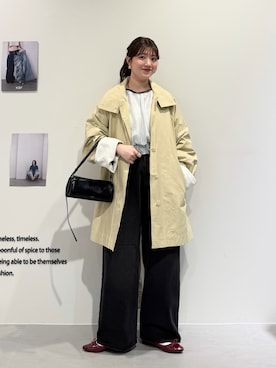 「KBF（ケイビーエフ）のアイテム（パンツ）」を使った、nanakaさん（レディース・155cm）の冬コーディネート