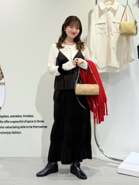 「冬コーデ」｜nanakaさん（レディース・155cm）の冬コーディネート