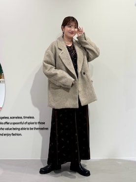 「アイテム（ワンピース）」を使った、nanakaさん（レディース・155cm・20代）の秋コーディネート