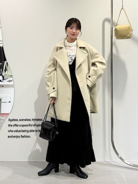 「KBF（ケイビーエフ）のアイテム」を使った、nanakaさん（レディース・155cm）の冬コーディネート