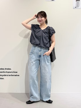 「KBF（ケイビーエフ）のアイテム」を使った、nanakaさん（レディース・155cm）の春コーディネート