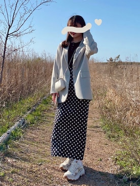 ブラウンさん（レディース・155cm）の春コーディネート