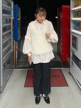「GOLDY（ゴールディ）のアイテム（リング）」を使った、ブラウンさん（レディース・155cm）の秋コーディネート
