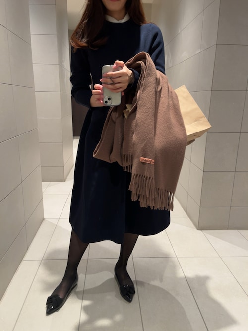 CELFORD（セルフォード）の「襟付きニットワンピース