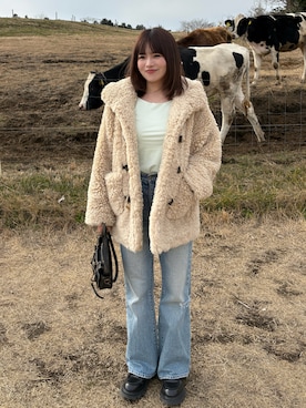 「Bibiy.（ビビィ）のアイテム」を使った、来実さん（レディース・156cm）の冬コーディネート