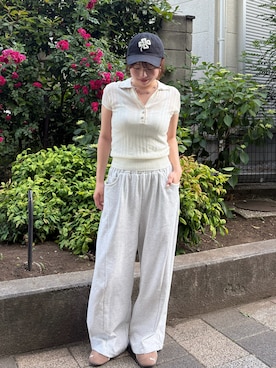 「SENEE（セニー）のアイテム」を使った、来実さん（レディース・156cm）の春コーディネート