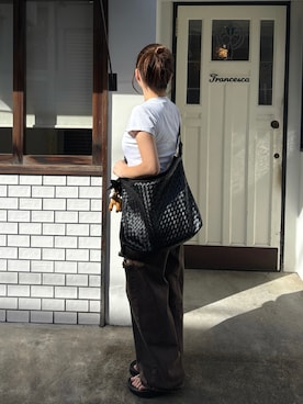 来実さん（レディース・156cm）の夏コーディネート