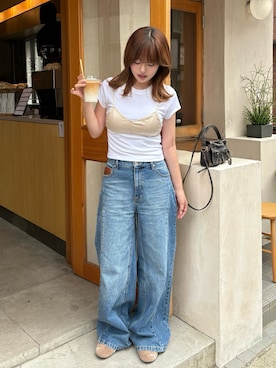 来実さん(レディース・156cm)の夏コーディネート