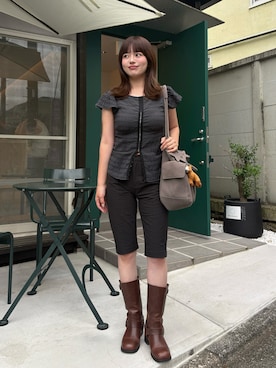 来実さん（レディース・156cm）の夏コーディネート